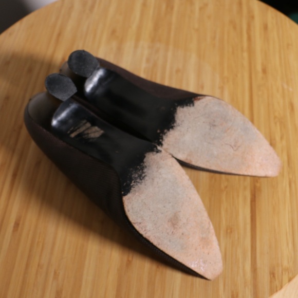 Vintage Stuart Weitzman heels pumps brown bronze estimated women’s size 9 - Picture 7 of 8